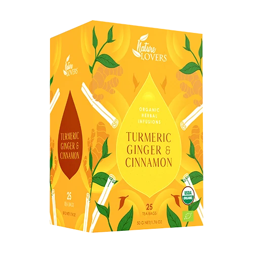 Organic Turmeric Ginger Cinnamon Herbal Tea